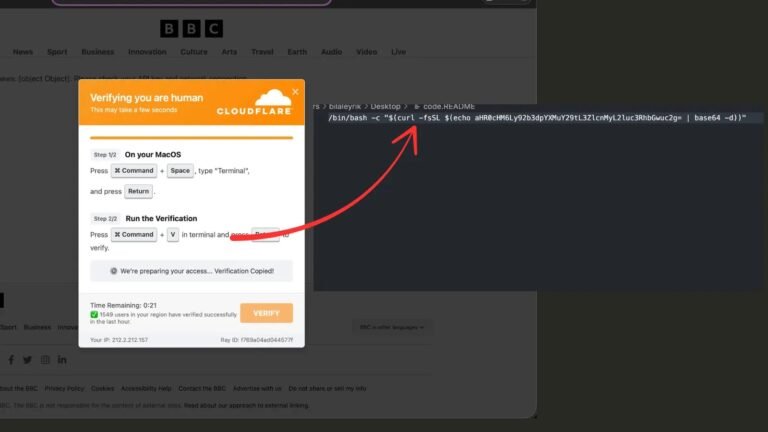 Cyber Attack Tricks Users with Fake News Site and Faker Cloudflare Verification