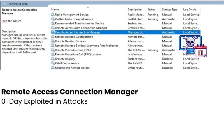 Critical 0-Day Exploited: Remote Access Flaw in Windows Connection Manager