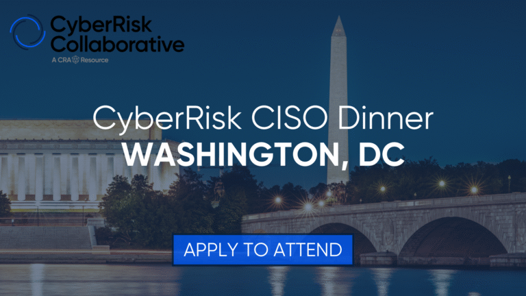 CyberRisk CISO Dinner: Washing the Future of Security